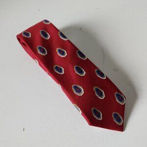 BALMAIN | Silk Tie Red Navy